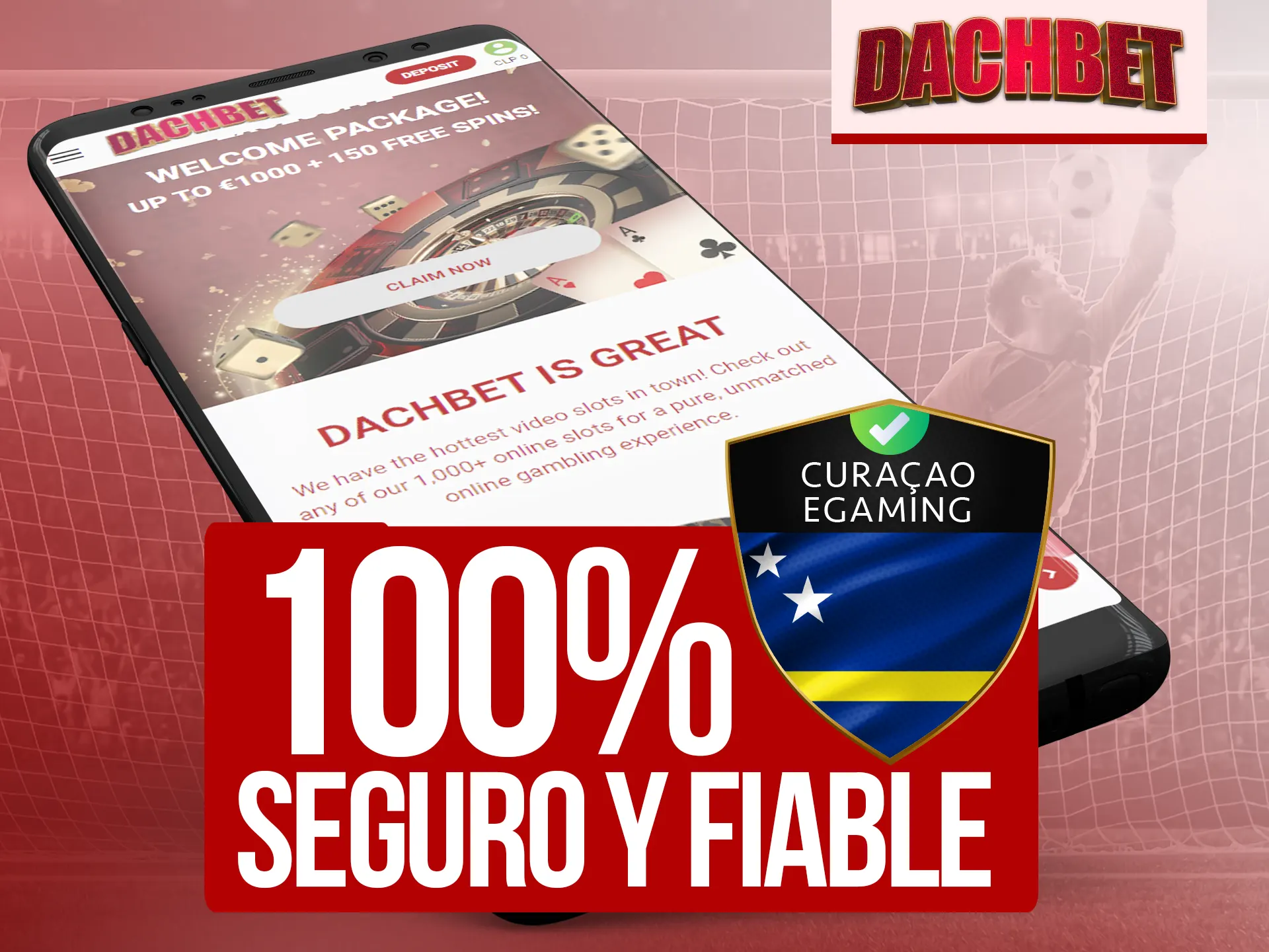 Dachbet es 100% seguro y fiable con encriptación SSL/TLS.