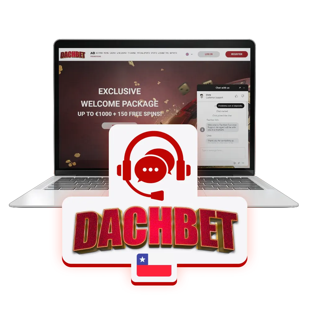 Atención al cliente de Dachbet en Chile brinda asistencia personalizada las 24 horas.