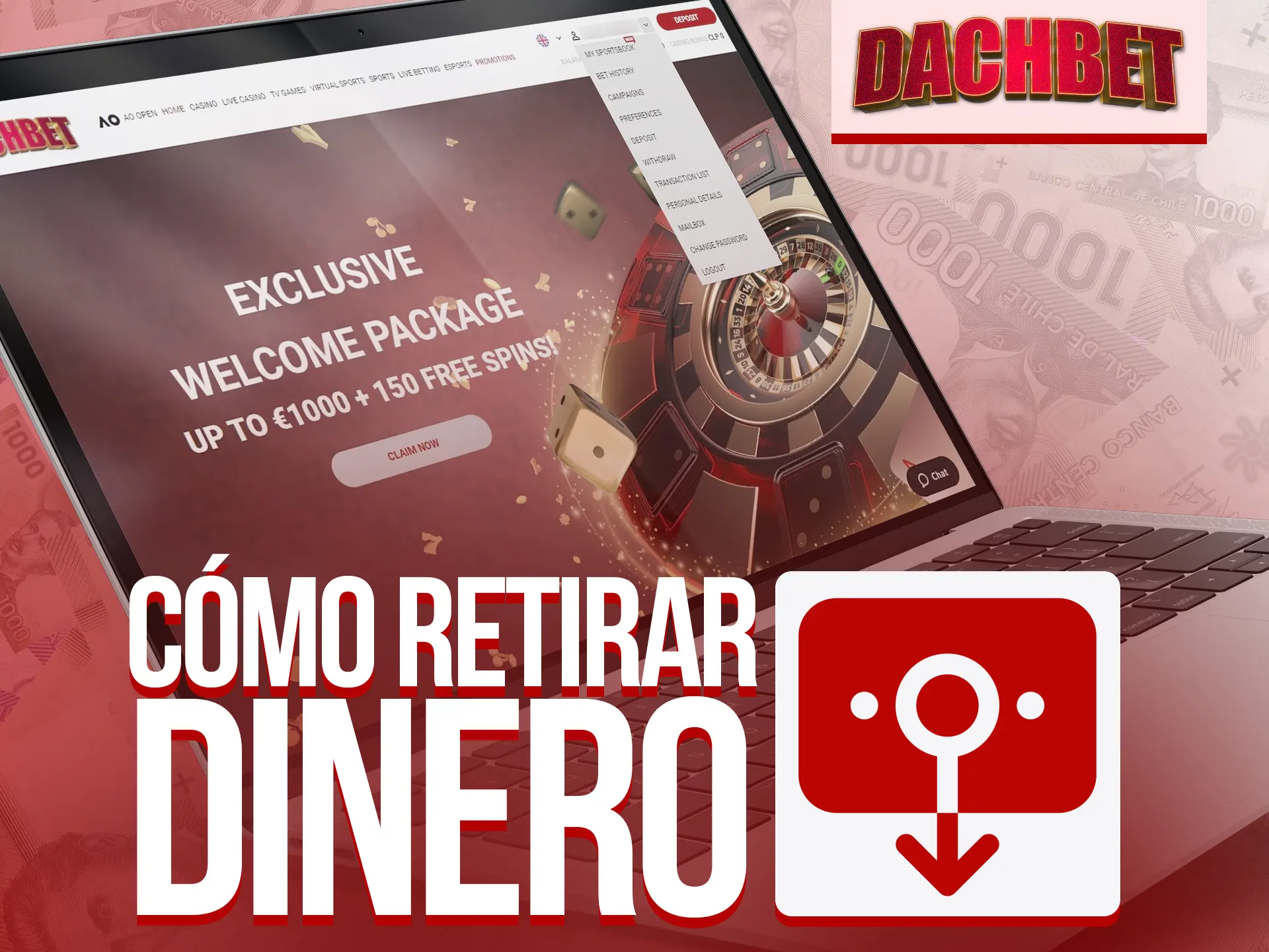 Aprende a retirar dinero fácilmente en Dachbet.