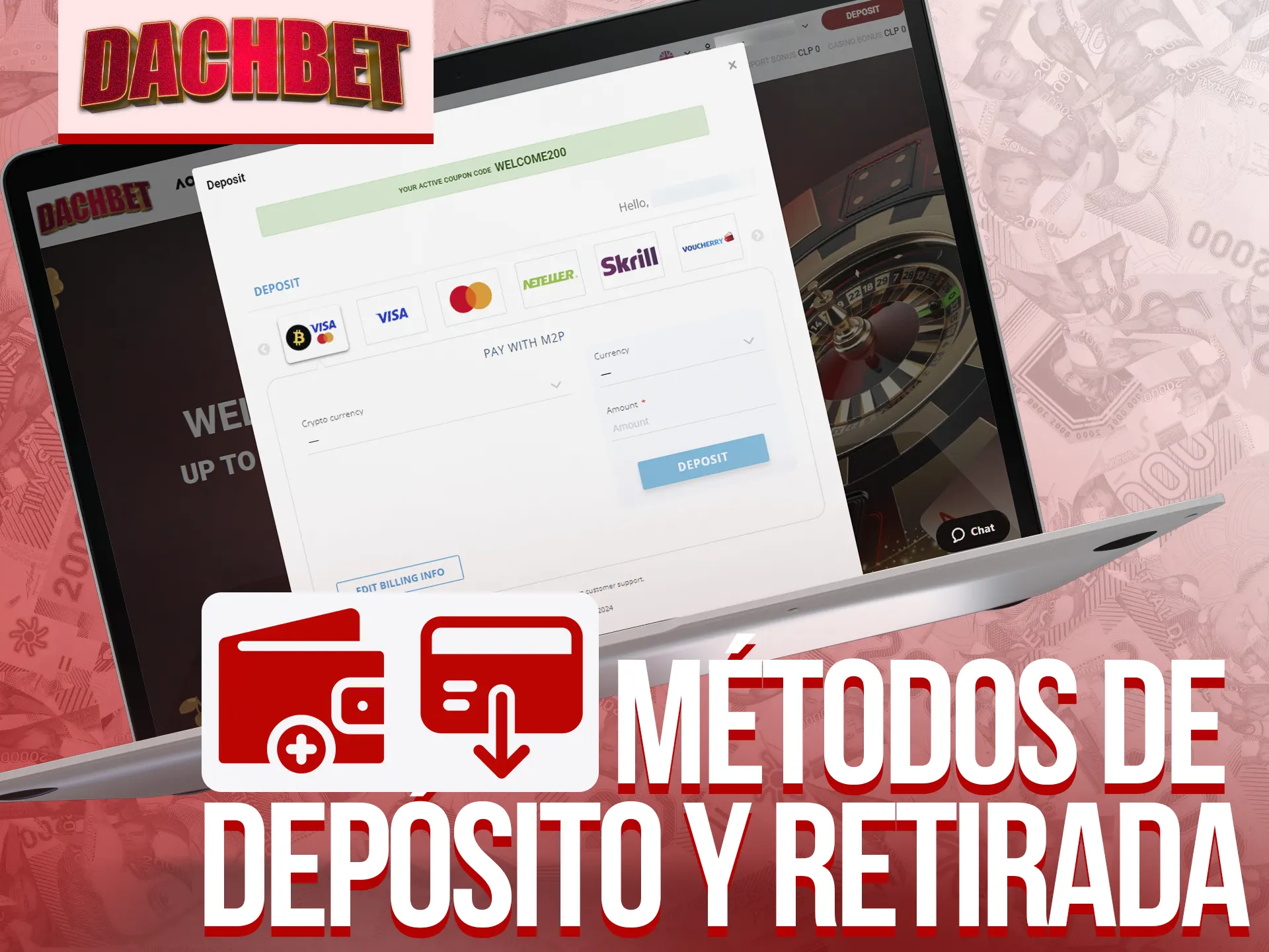 Dachbet ofrece métodos de pago variados y rápidos.