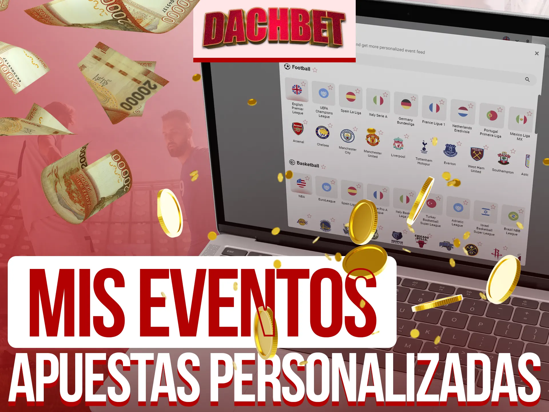 En Dachbet, Mis Eventos te permite crear apuestas personalizadas.