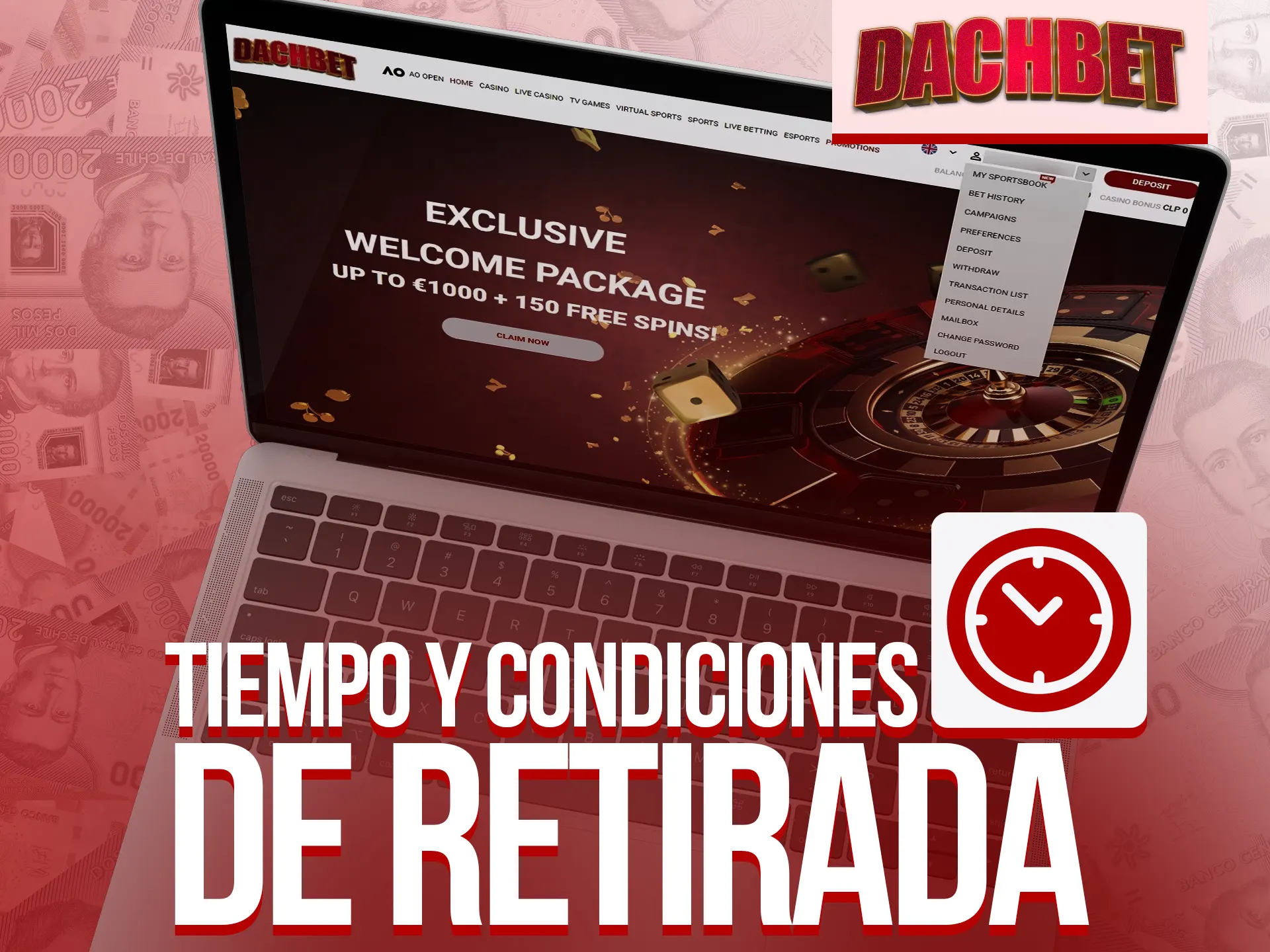 Conoce los detalles para retirar ganancias en Dachbet.